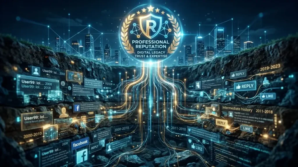 How do reputation signals develop from old online content?