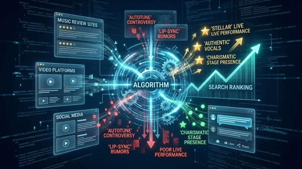 How do search engines interpret autotune and lip-sync reputation signals?