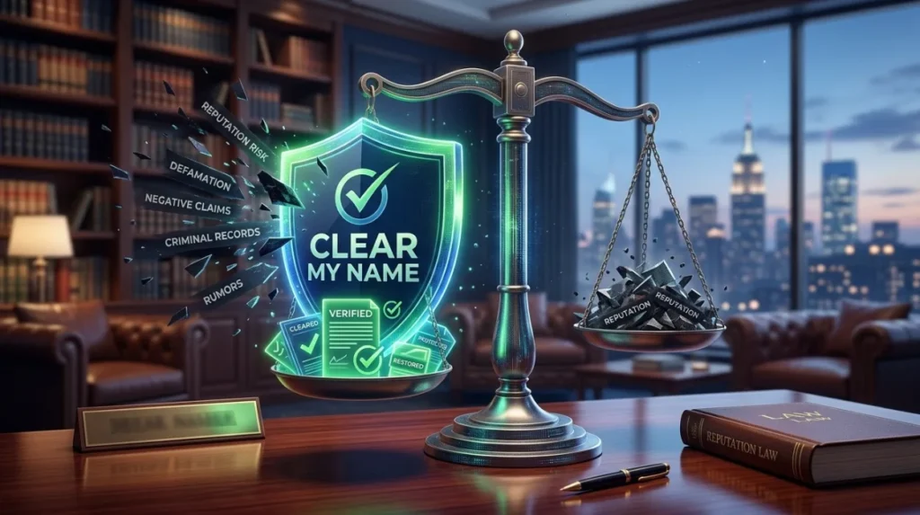 How does Clear My Name provide a reliable solution for lawyer reputation risks?