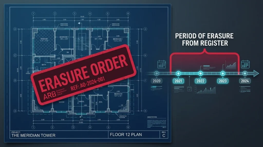 How long does an ARB erasure order stay published?