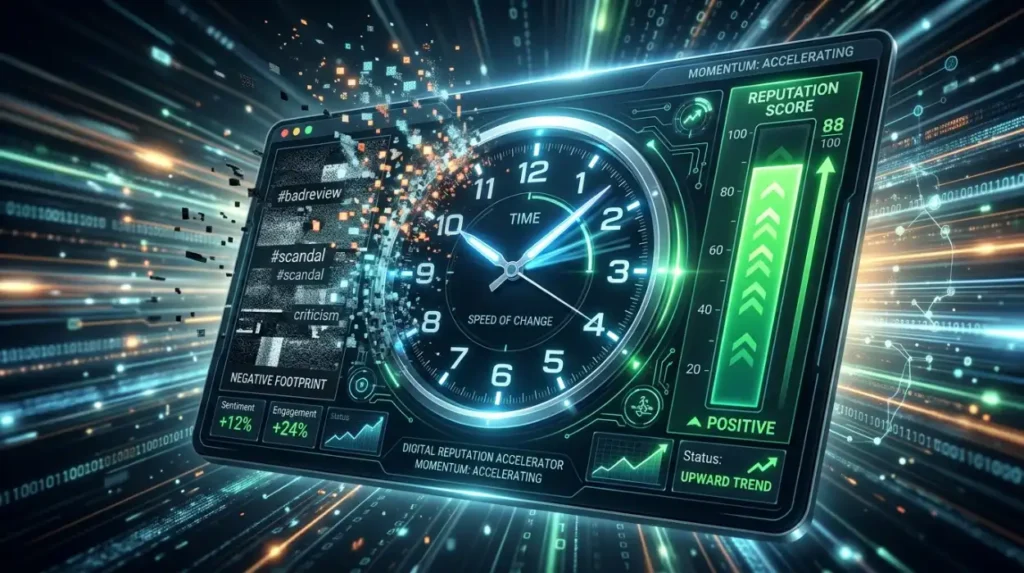 How quickly can a business expect reputation management results?