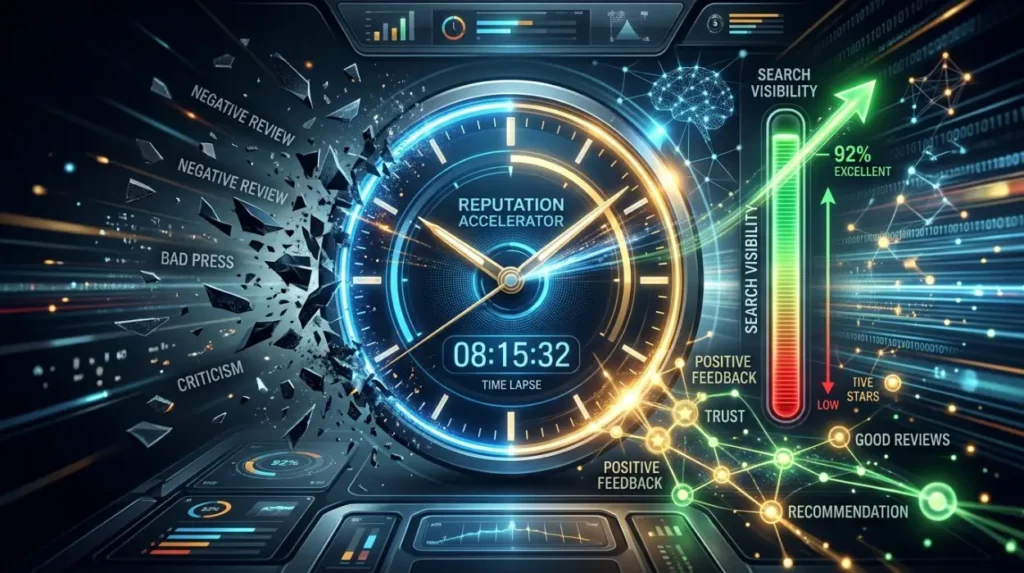 How quickly can reputation management influence search visibility?