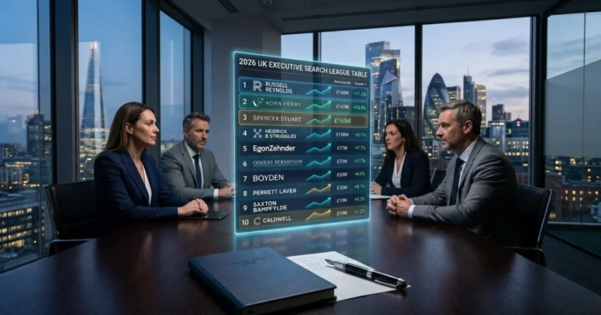 Top Executive Search Firms UK: 2026 League Table