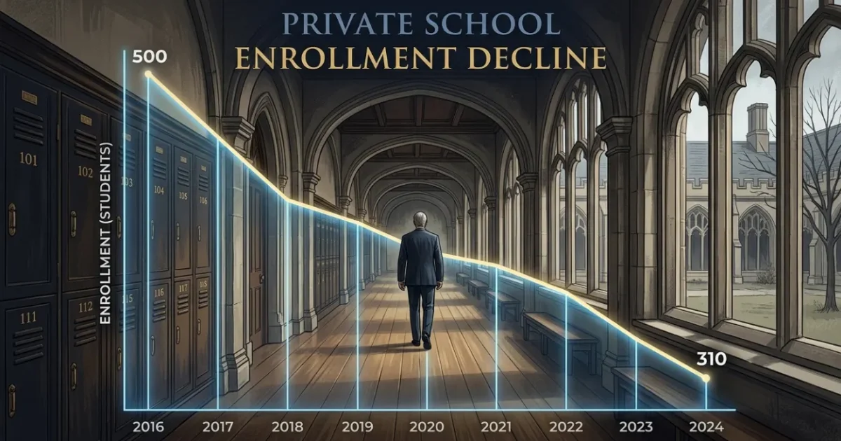 What Causes Private School Enrolment Decline? 8 Factors Ranked by Impact