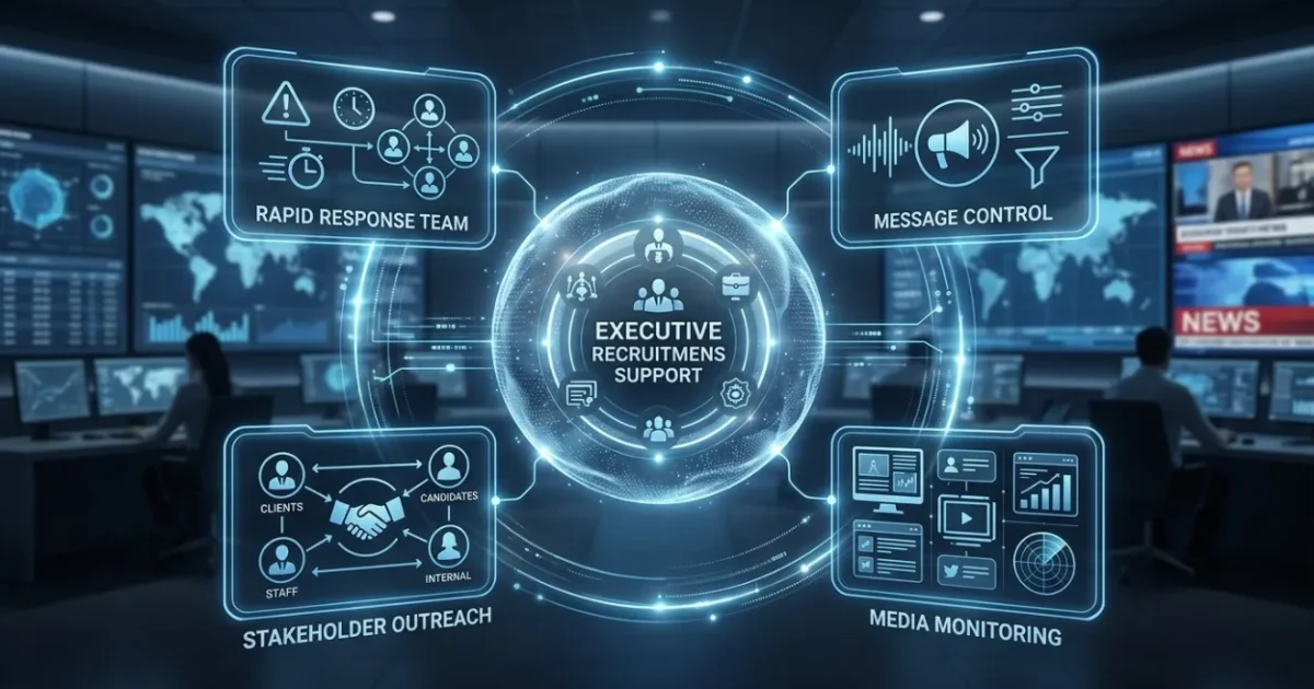 What Does Crisis Communications Support Include for Search Firms?