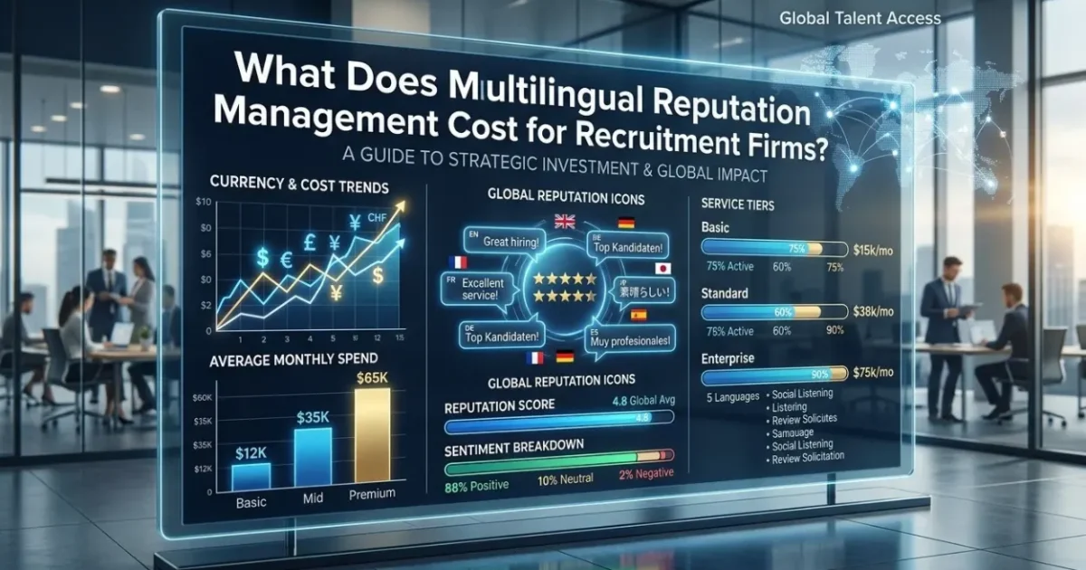 What Does Multilingual Reputation Management Cost for Recruitment Firms?