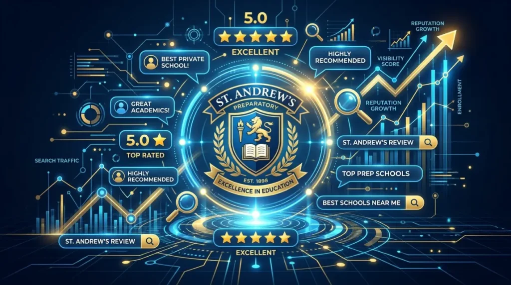 What Reputation Signals Shape a Private School’s Search Visibility?