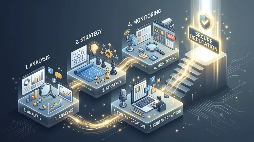 What process delivers reliable reputation management outcomes?