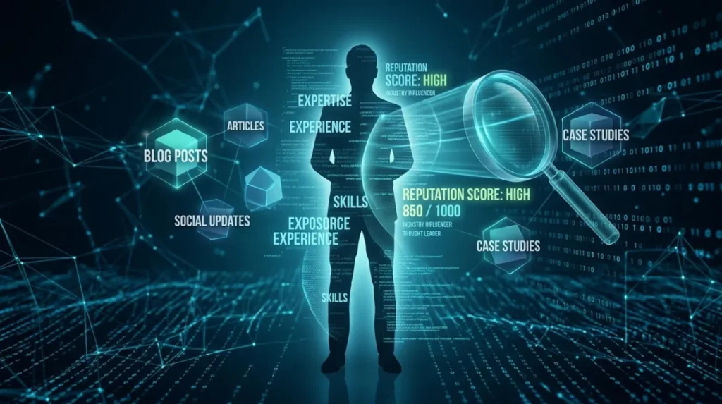What role does content indexing play in recruiter reputation