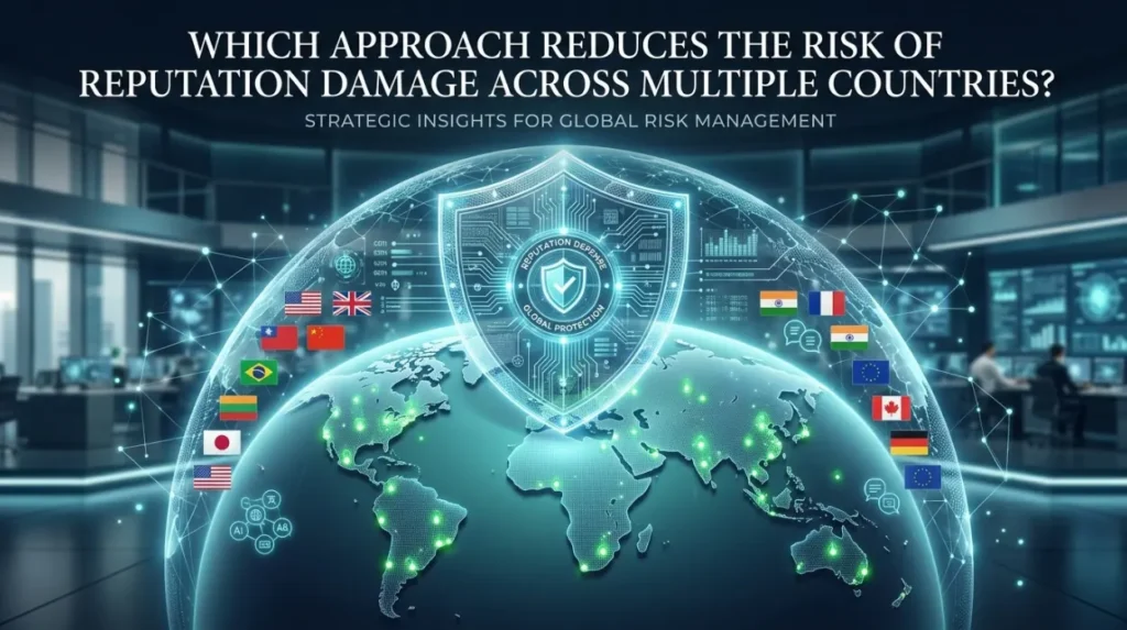 Which approach reduces the risk of reputation damage across multiple countries?