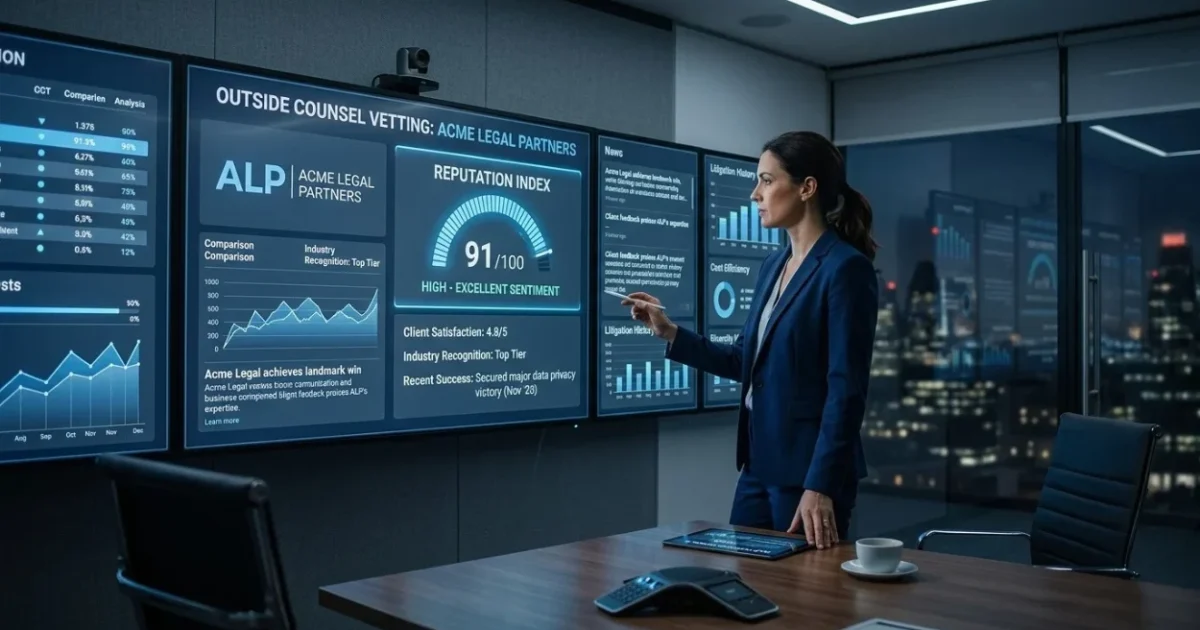 Why In-House Counsel Vet Outside Firms Through Online Reputation