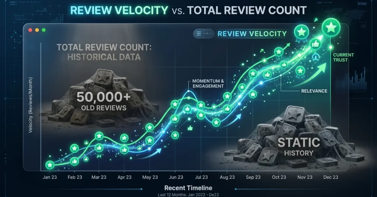 Why Review Velocity Matters More Than Total Review Count