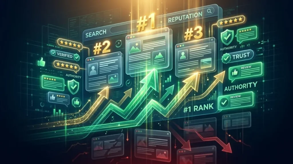 Can reputation management improve rankings and content visibility?