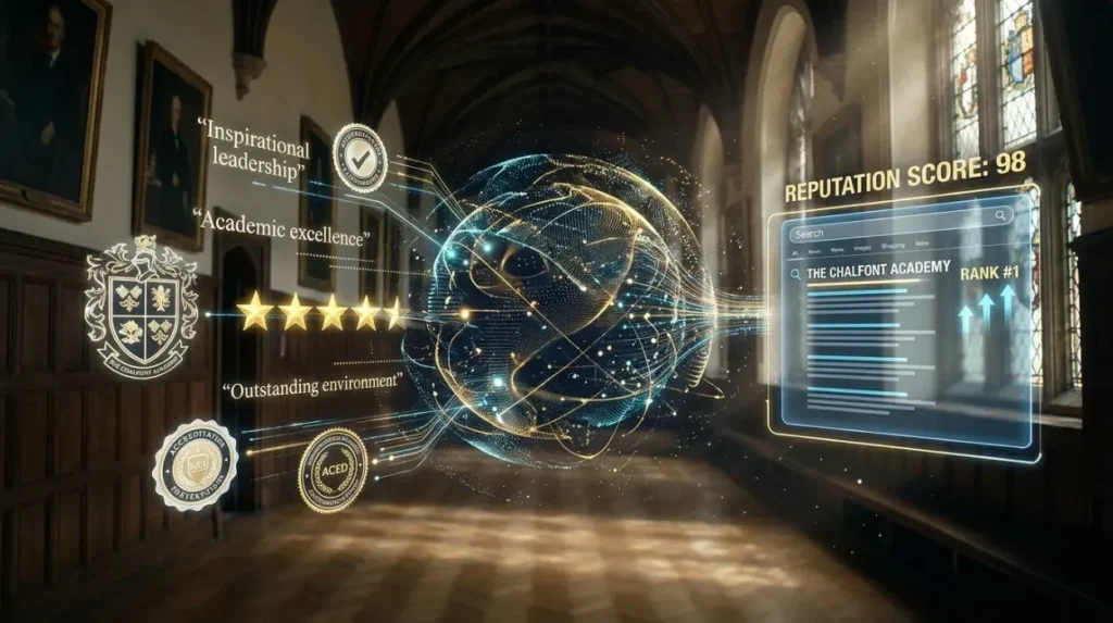 How Do Search Engines Interpret Reputation Signals for Private Schools?