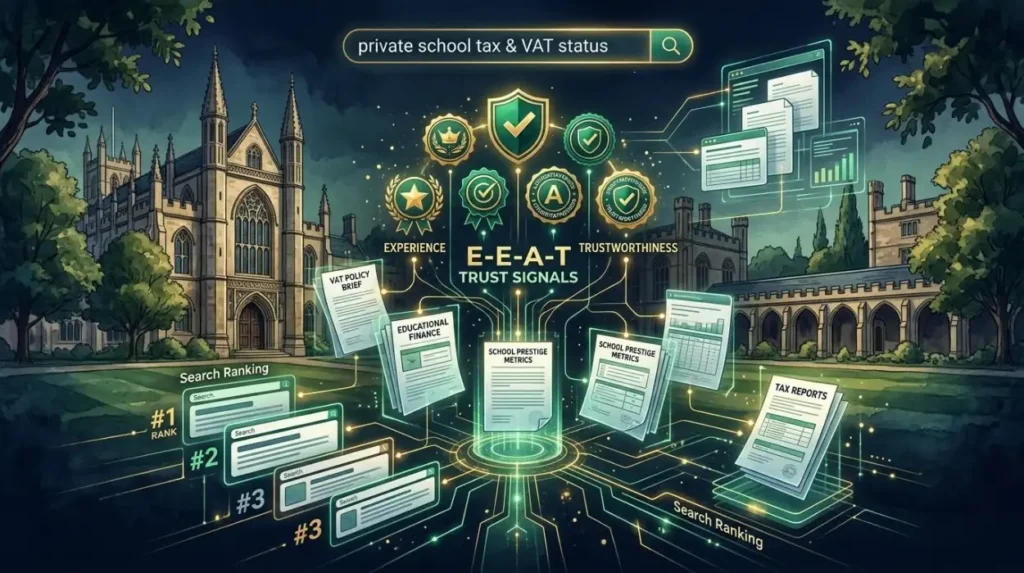 How Do Search Engines Rank Tax-Related Content About Private Schools?