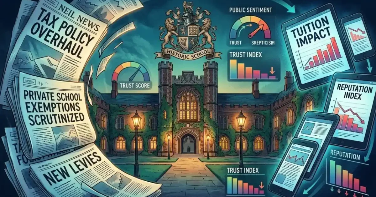 How Does Tax Policy Press Coverage Shape Private School Reputation?