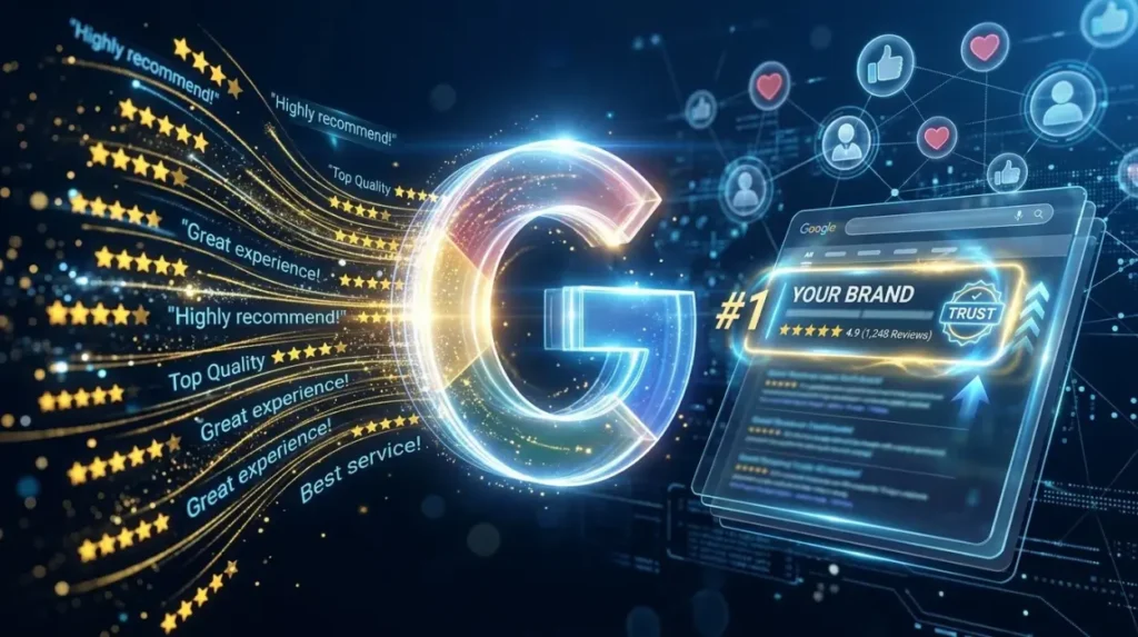 How do Google reviews influence search ranking and brand perception?