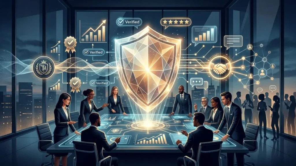 How does specialist reputation management strengthen public trust?