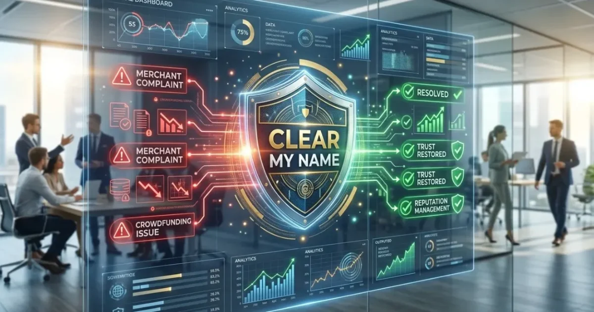 Resolve Merch and Crowdfunding Complaints With Clear My Name