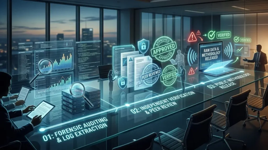 What process delivers a credible response to chart-manipulation claims?