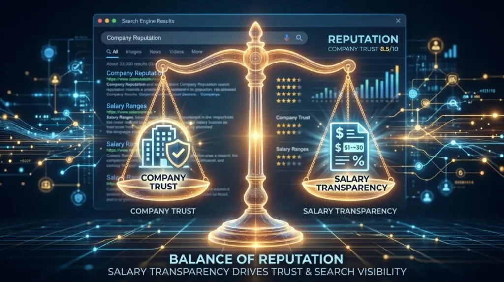 Why does salary transparency matter in search reputation?